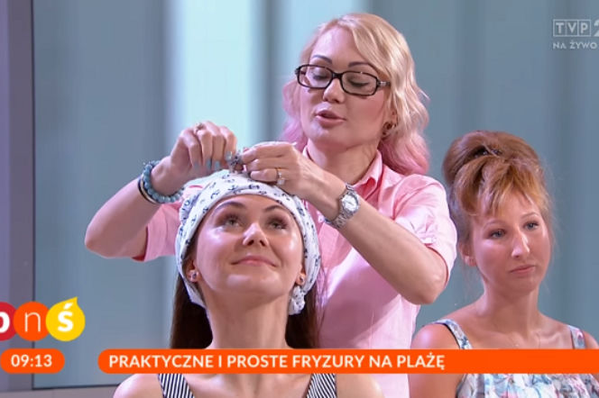 Fryzury na plażę w Pytaniu na Śniadanie! Wpadka na miarę sylwestrowego makijażu