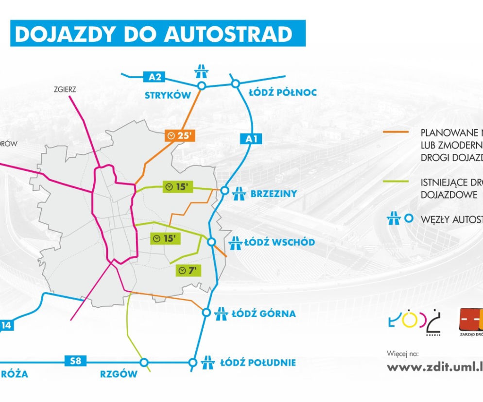 Autostrada A1 Stryków-Tuszyn. Wschodnia obwodnica Łodzi