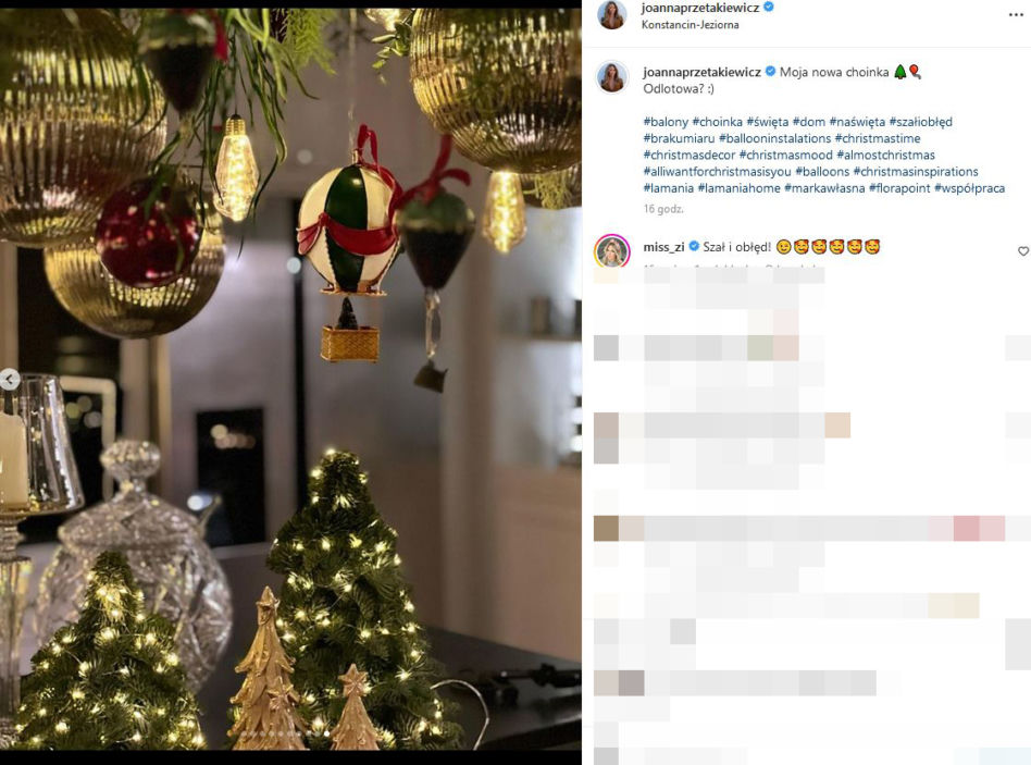 Dom Joanny Przetakiewicz gotowy na święta. Dekoracje zwalają z nóg