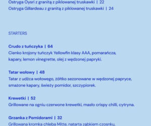 Restauracja Jana Bednarka | Menu