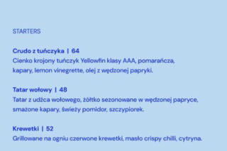 Restauracja Jana Bednarka | Menu