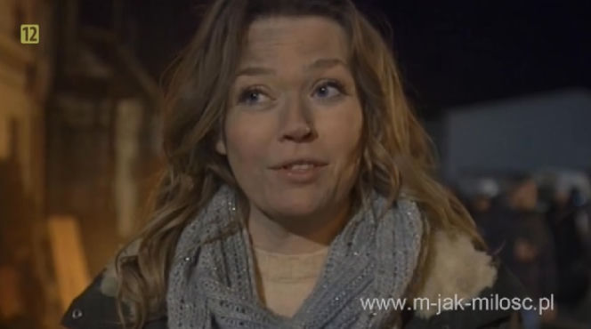 M jak miłość odc. 1151. Pożar domu Mostowiaków w Grabinie. Tamara Arciuch na planie