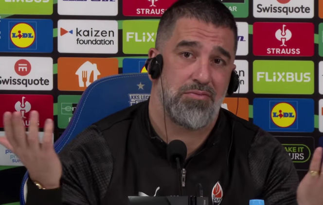 Lech - Szachtar: Trener rywali nie wytrzymał na konferencji! Puściły mu nerwy