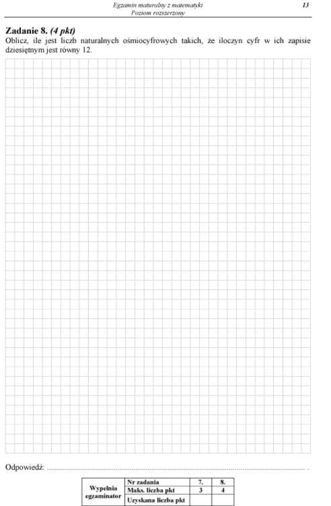 Matura 2012 matematyka rozszerzona