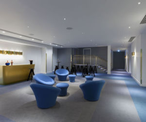 Wnętrze hotelu Mondrian w Londynie