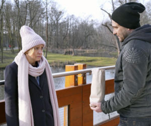 	Barwy szczęścia, odc. 2264. Sabina (Barbara Kurzaj), Damian (Michał Lesień)