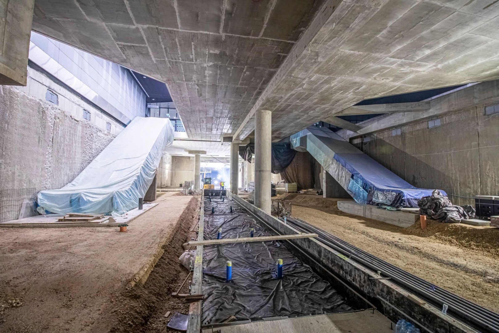 Budowa przystanku tramwajowego pod dworcem Warszawa Zachodnia