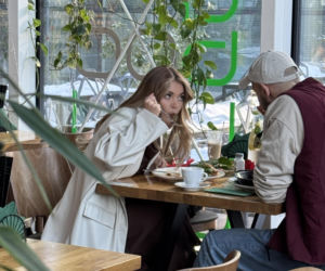 Edyta Folwarska i Maciej Pela w restauracji