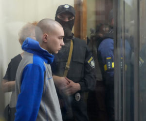 Vadim Shishimarin, rosyjski żołnierz skazany na dożywocie za zamordowanie cywila w Ukrainie. To pierwszy wyrok