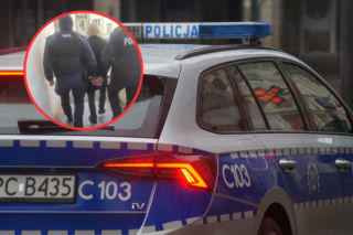 Policja wparowała do hotelu, wyprowadziła gości w kajdankach