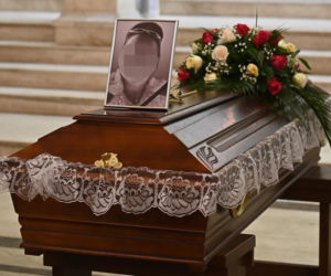 Morze łez nad trumną Ewy Orłowskiej. Zginęła z ręki kochanka. Pogrzeb w Starogardzie Gdańskim