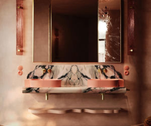 Różowa łazienka od Omnires