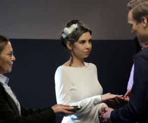 M jak miłość, odc. 1517. Aneta (Ilona Janyst) i Olek (Maurycy Popiel) biorą ślub