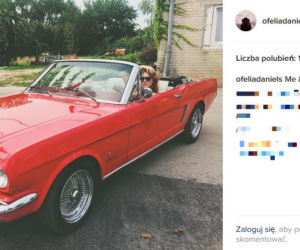 Iga Krefft w Mustangu na planie M jak miłość