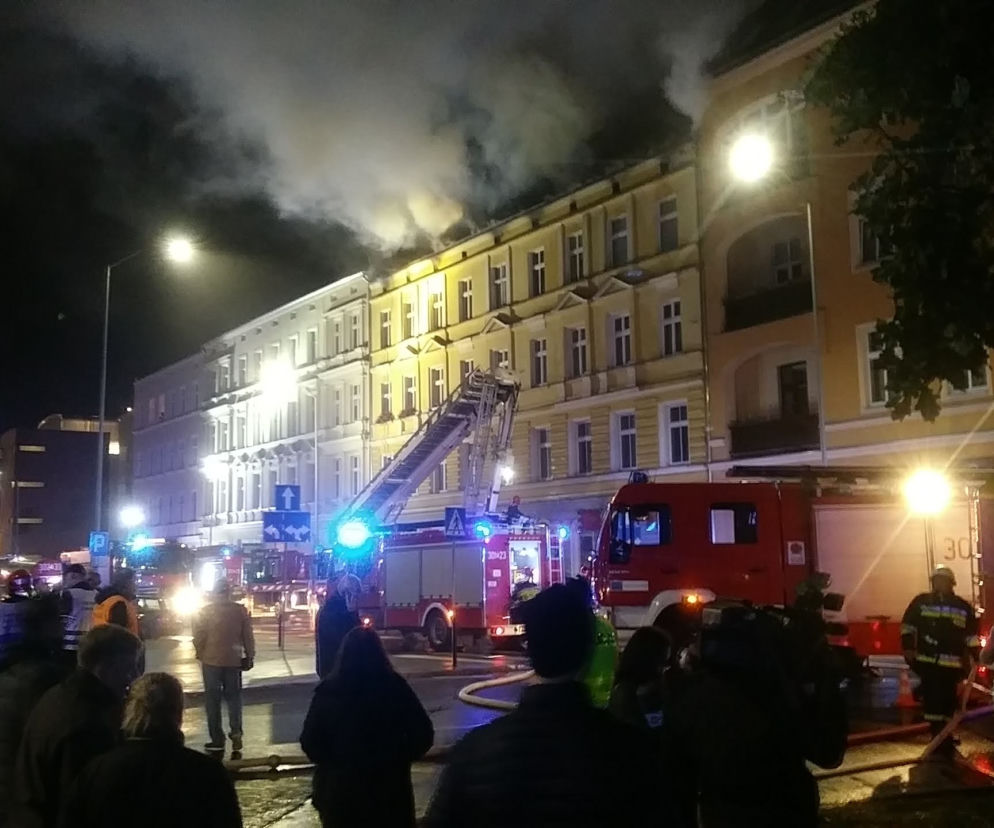 Pożar kamienicy przy ul. Kaszubskiej