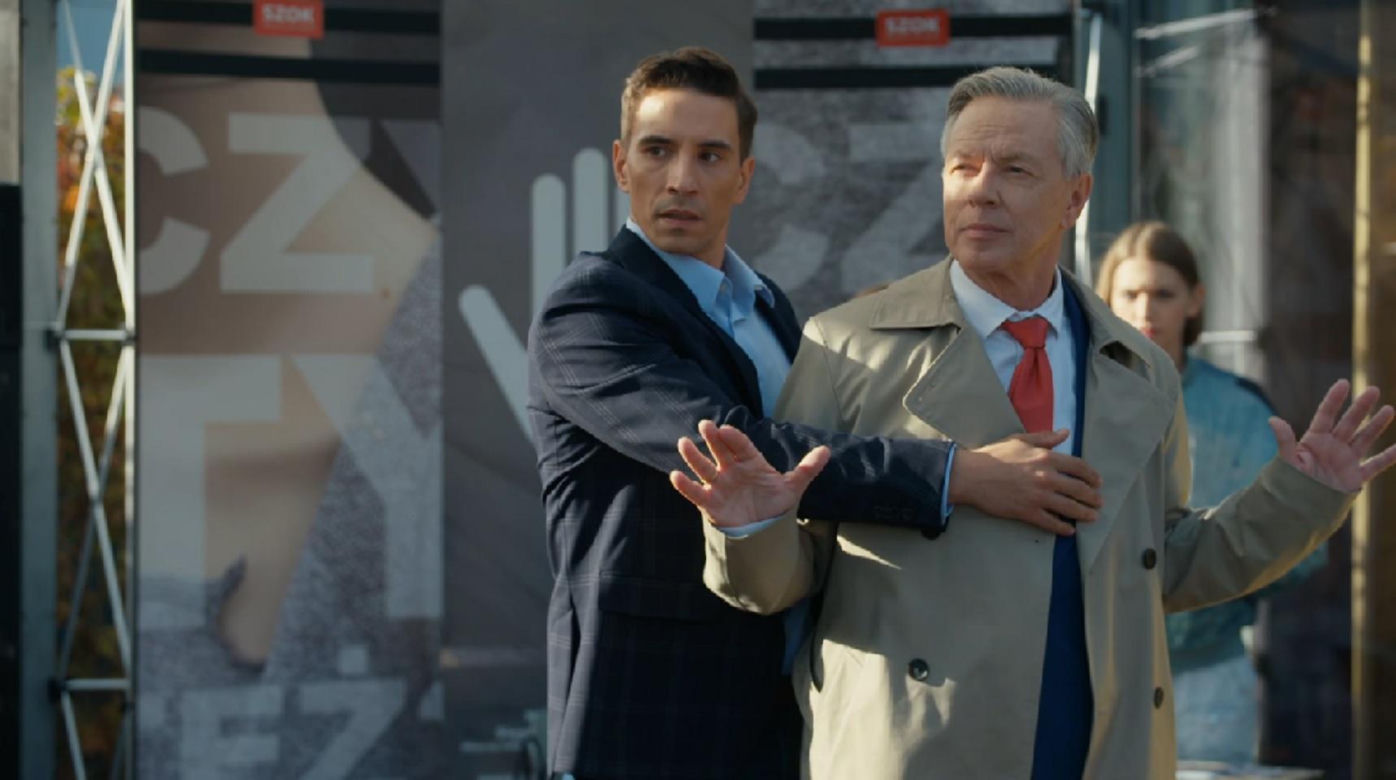 Barwy szczęścia, odcinek 3154. Tomasz (Jakub Sokołowski), Henryk (Zbigniew Suszyński)