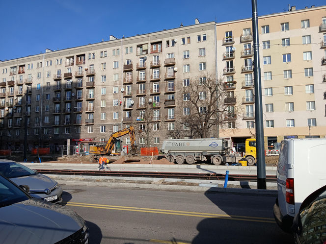 Budowa tramwaju do Dworca Zachodniego w listopadzie 2025 r.