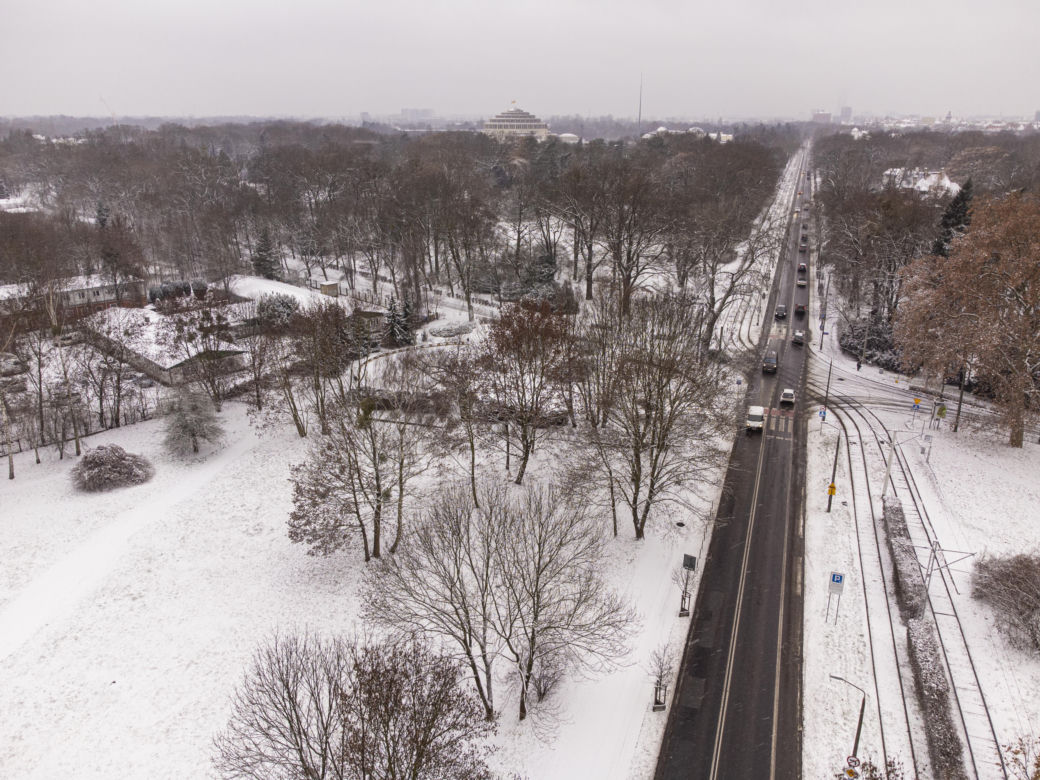 Pierwszy, większy śnieg w mieście. Zaczęła padać 11 grudnia  