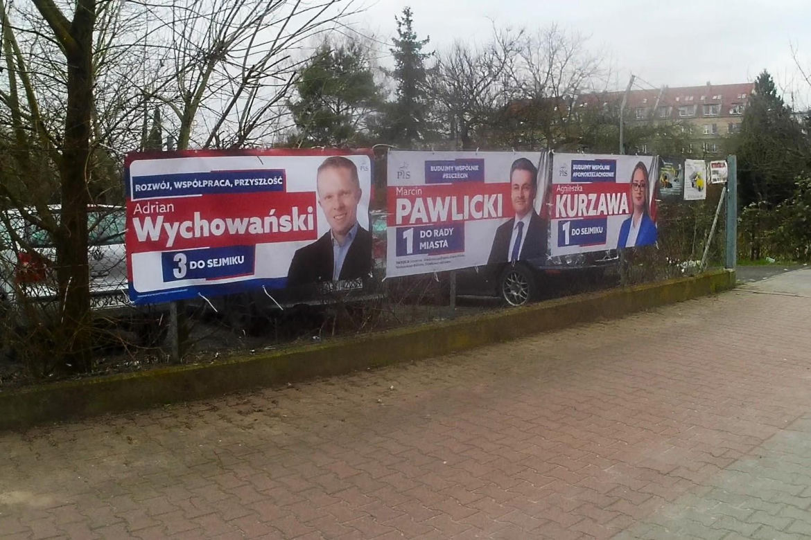 Przedwyborcza "baneroza" w Szczecinie