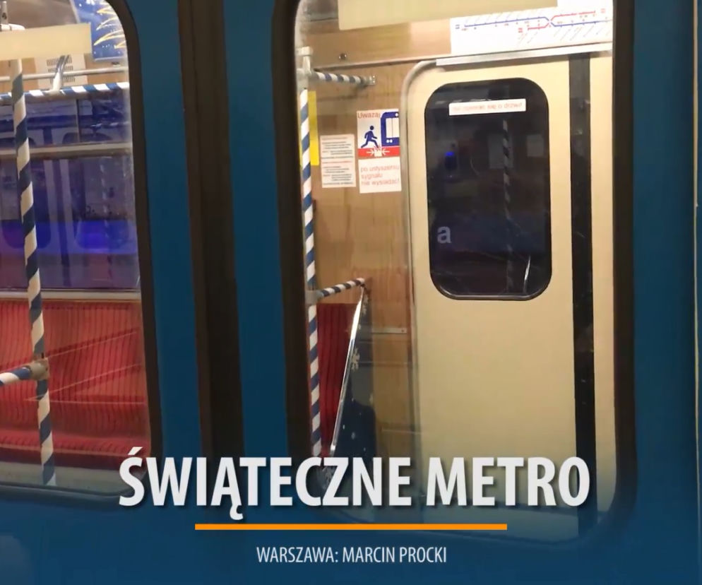 Specjalny, świąteczny skład metra