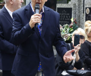 Pogrzeb Jerzego Dudusia Matuszkiewicza. Andrzej Rosiewicz