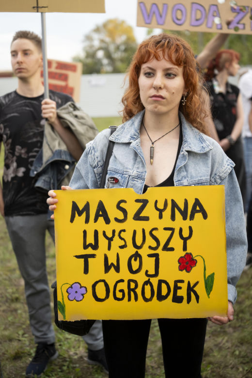 Protest w Piasecznie przeciwko Data Center