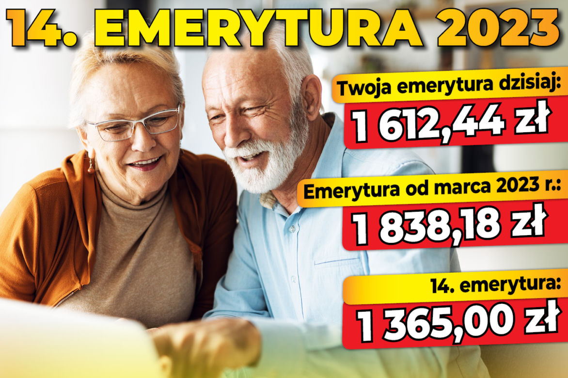 Czternasta emerytura wzrośnie o 148 zł