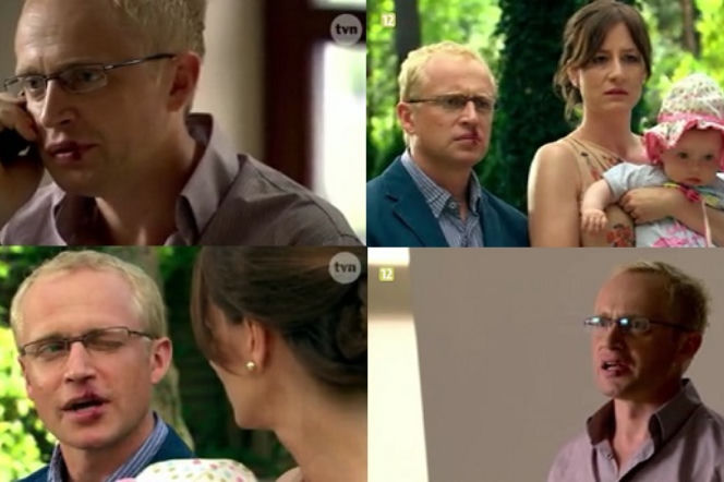 PRZEPIS na ŻYCIE 4, odc. 46 (odcinek 7). Andrzej (Piotr Adamczyk), Beata (Maja Ostaszewska), Kornelia (Jagna Kryczka)