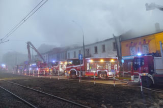 Pożar kamienicy w Będzinie. Ewakuowano mieszkańców