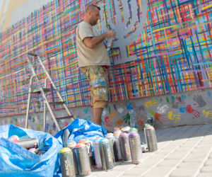 Mural Utkany wielokulturowością znowu odnowiony