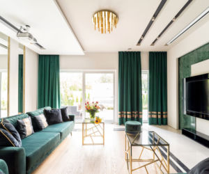 Salon i telewizor