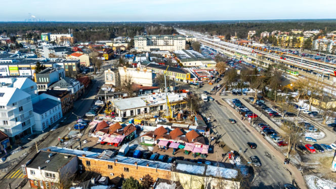 Budowa targowiska w Otwocku