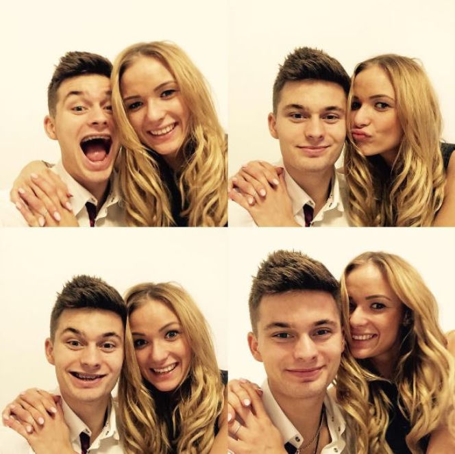 Karol Linetty i Wioletta Kanafa