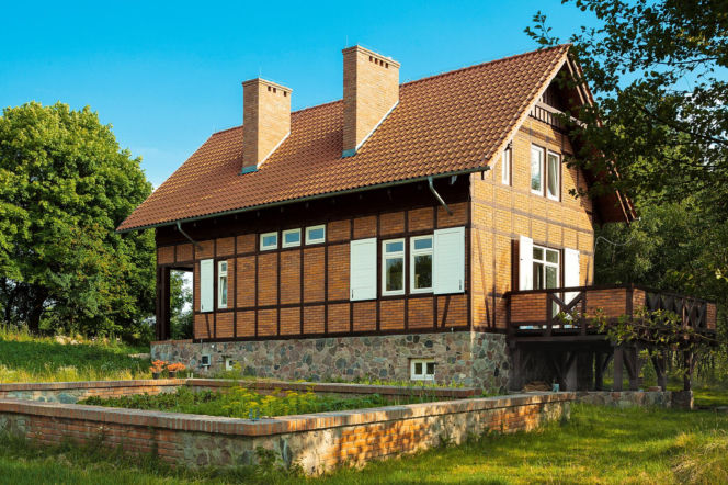Dom w technologii muru pruskiego
