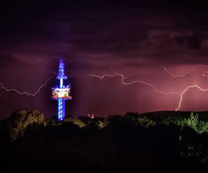 Potężna burza nad Krakowem