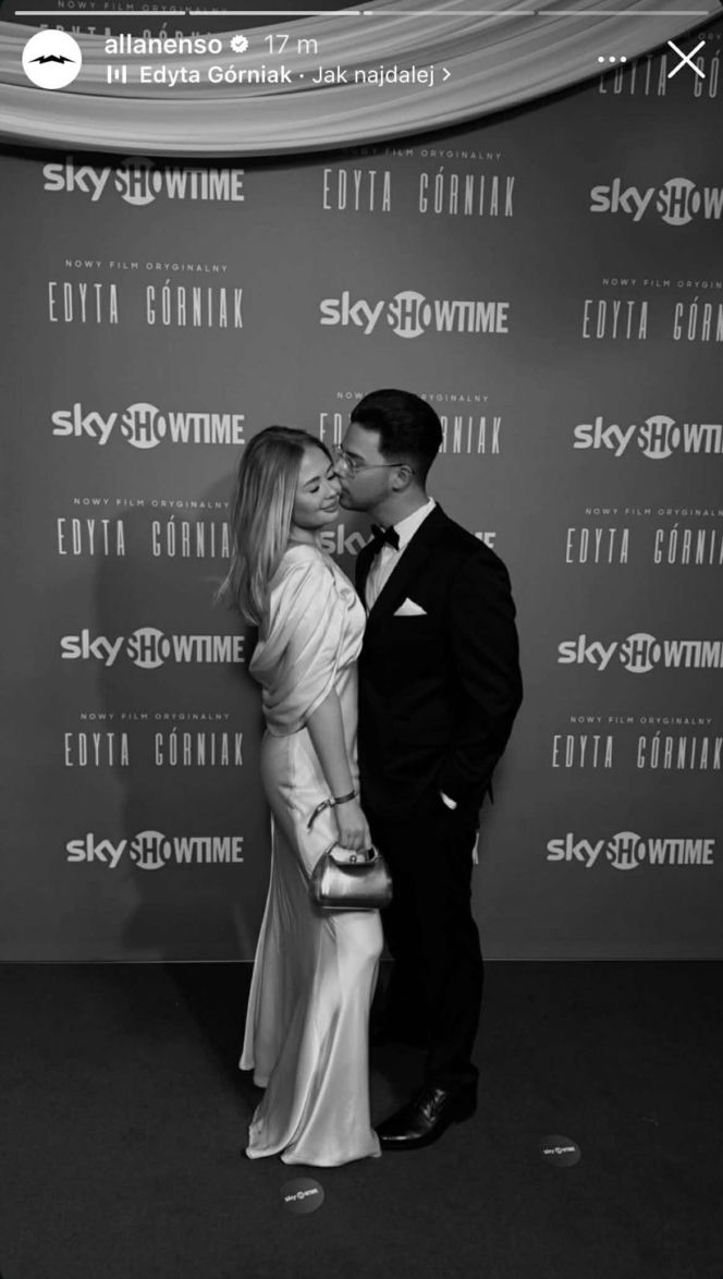 Allan Enso debiutuje z partnerką na ściance