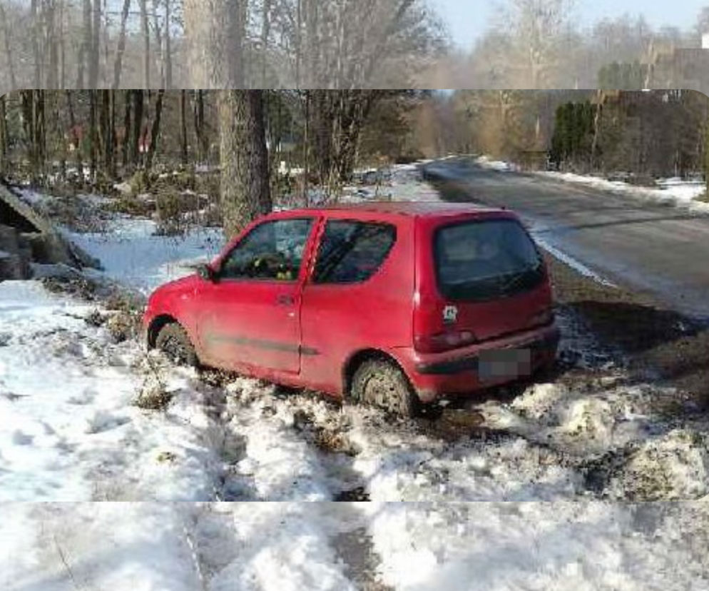 Pijany i bez uprawnień wpadł do rowu