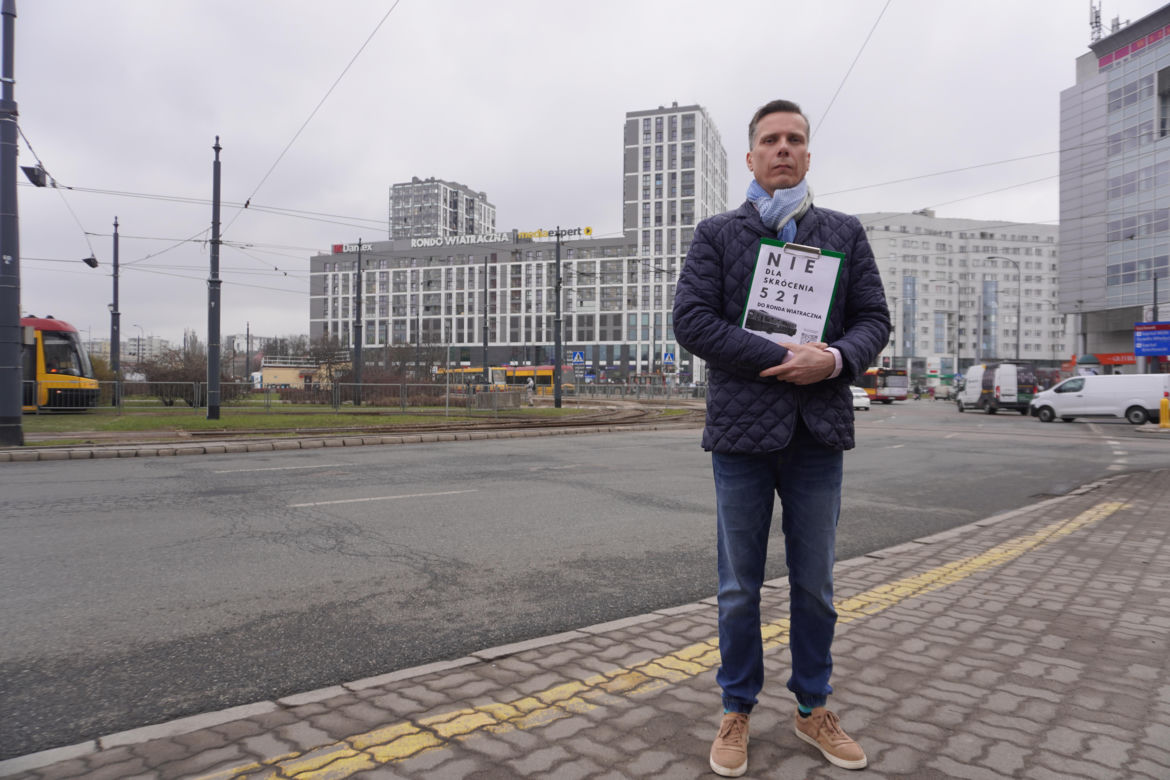 Autor petycji, pod którą podpisało się kilkuset mieszkańców Wawra - Mateusz Adamski