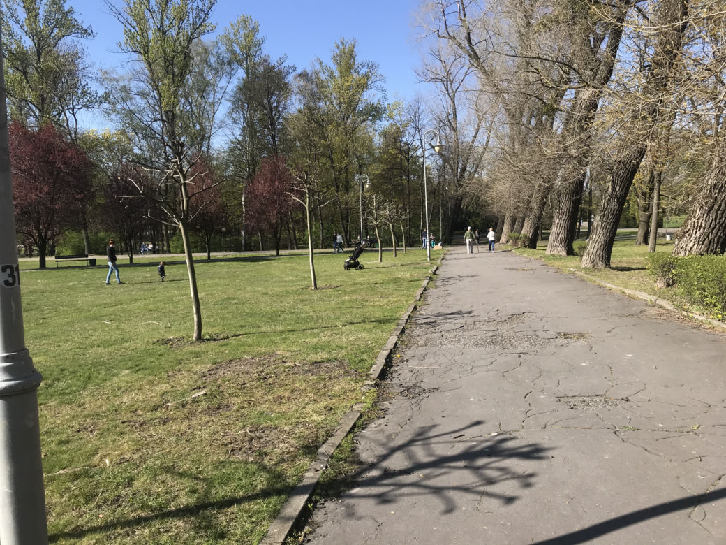 Katowice: Tłumy w Parku Kościuszki. Mieszkańcy ruszyli na spacery