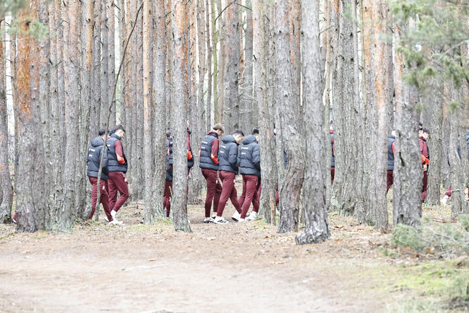 Polska - Holandia. Piłkarze poszli do lasu