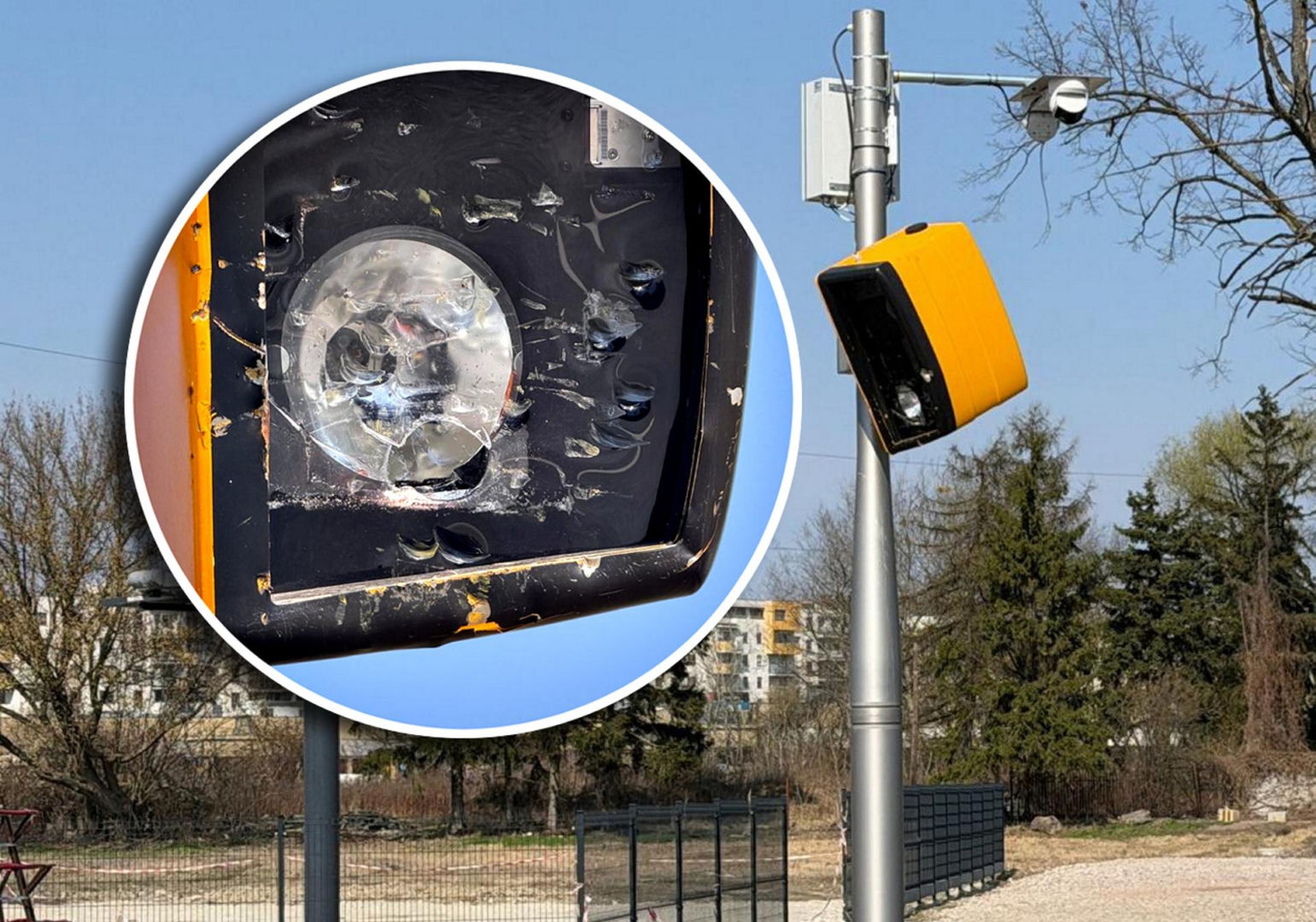 Znowu zniszczyli fotoradar w Al. Jerozolimskich! Wydano już 130 tys. zł ...