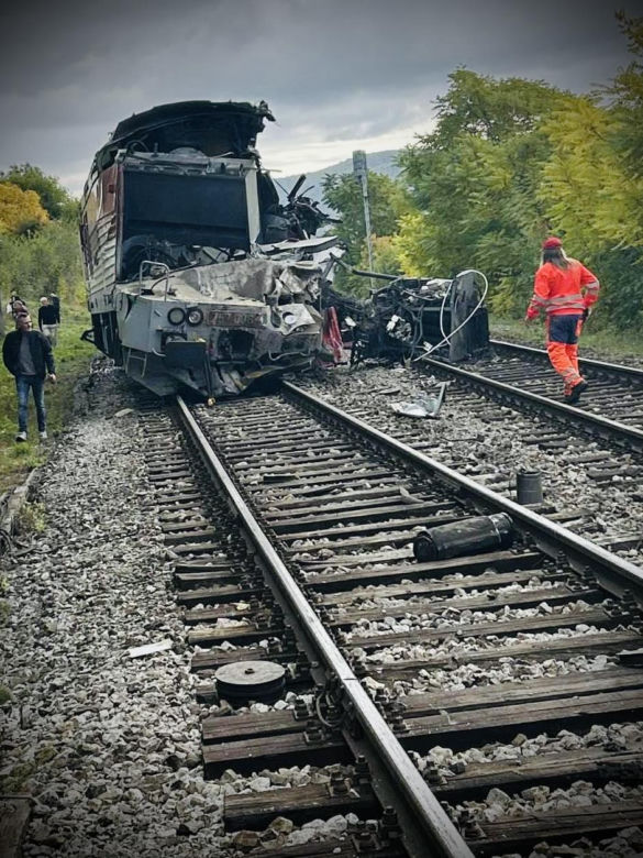 Zderzenie dwóch pociągów na Słowacji