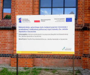 Modernizacja północnej ściany katedry św. Jakuba w Szczecinie