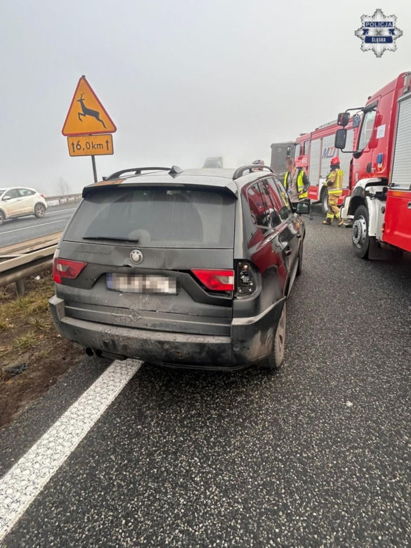 Karambol na autostradzie A4. Zderzyło się 7 samochodów