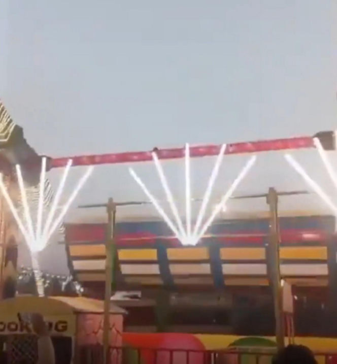 Rozpędzona karuzela z ludźmi runęła na oczach tłumu! Jedna osoba zginęła, 13 rannych