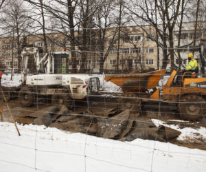 Remont torowiska na Olszewskiego we Wrocławiu