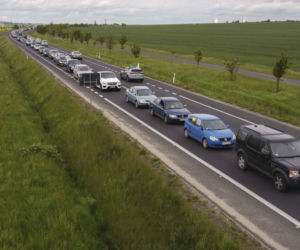 Protest pracowników kopalni i elektrowni Turów