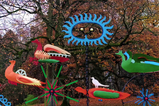 "Ogniste Ptaki" w Parku Kasprowicza w Szczecinie