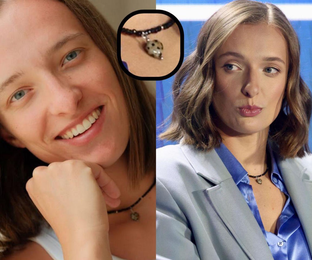 Iga Świątek i jej wisiorek