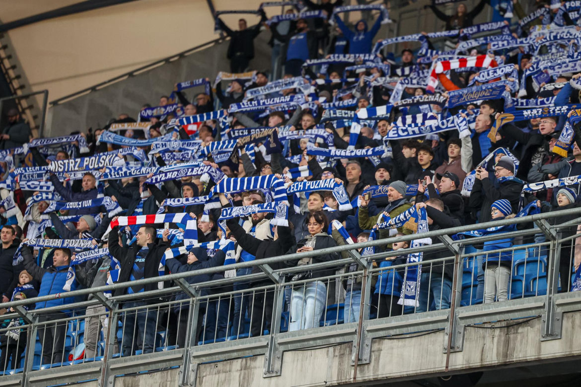 Lech Poznań - Raków Częstochowa: Zdjęcia kibiców z meczu 23. kolejki PKO BP Ekstraklasy
